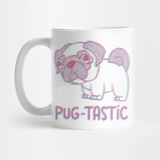 Pug-tastic - retro 3d Mug